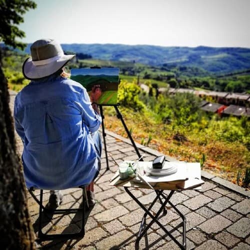 Painting in Tuscany